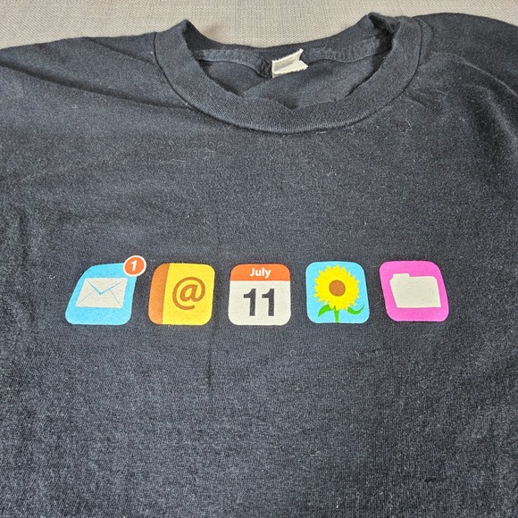 Apple MobileMe American Apparel T Shirt XL Push it July 11 Technology Mac‎ - Picture 2 of 8